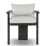 Tahana Outdoor Metal Dining Chair, Alessi Linen, Set of 2 by Four Hands