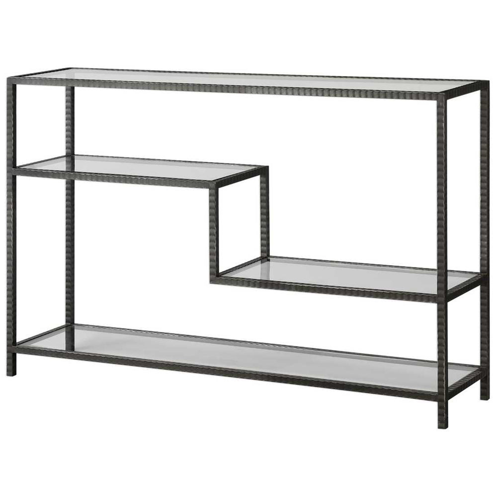 Leo Console Table, Aged Gunmetal