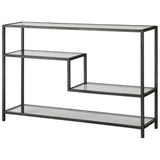 Leo Console Table, Aged Gunmetal