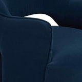 Blythe Swivel Chair, Henry Navy by Four Hands