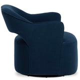 Blythe Swivel Chair, Henry Navy by Four Hands