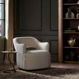 Blythe Swivel Chair, Crypton Wayfarer Snow by Four Hands