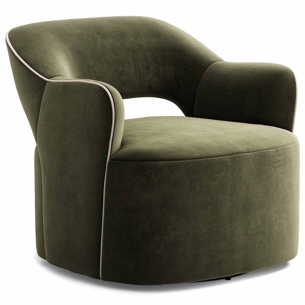 Blythe Swivel Chair, Surrey Olive by Four Hands
