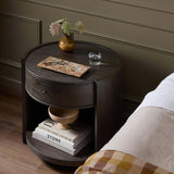 Bode Nightstand, Smoked Black by Four Hands