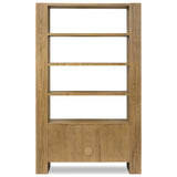 Fisher Bookcase, Rustic Amber Oak Veneer by Four Hands — BCK_1