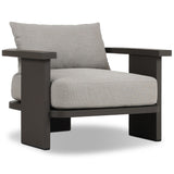 Tahana Outdoor Metal Chair, Casa Grey by Four Hands