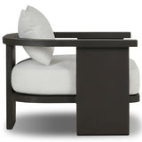 Tahana Outdoor Metal Chair, Alessi Linen by Four Hands