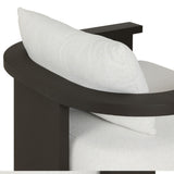 Tahana Outdoor Metal Chair, Alessi Linen by Four Hands