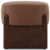 Kirby Leather Stool, Maestro Cigar by Four Hands-Furniture - Benches-High Fashion Home