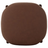Kirby Leather Stool, Maestro Cigar by Four Hands-Furniture - Benches-High Fashion Home
