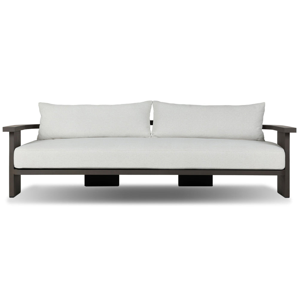 Tahana Outdoor Metal Sofa, Alessi Linen by Four Hands