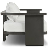 Tahana Outdoor Metal Sofa, Alessi Linen by Four Hands