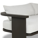 Tahana Outdoor Metal Sofa, Alessi Linen by Four Hands