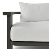 Tahana Outdoor Metal Sofa, Alessi Linen by Four Hands
