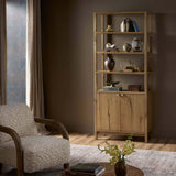 Tula Bookcase, Worn Oak by Four Hands