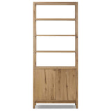 Tula Bookcase, Worn Oak by Four Hands