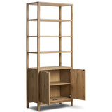 Tula Bookcase, Worn Oak by Four Hands