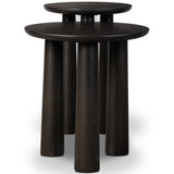 Cooper Nesting End Tables, Smoked Black, Set of 2 by Four Hands-Furniture - Accent Tables-High Fashion Home