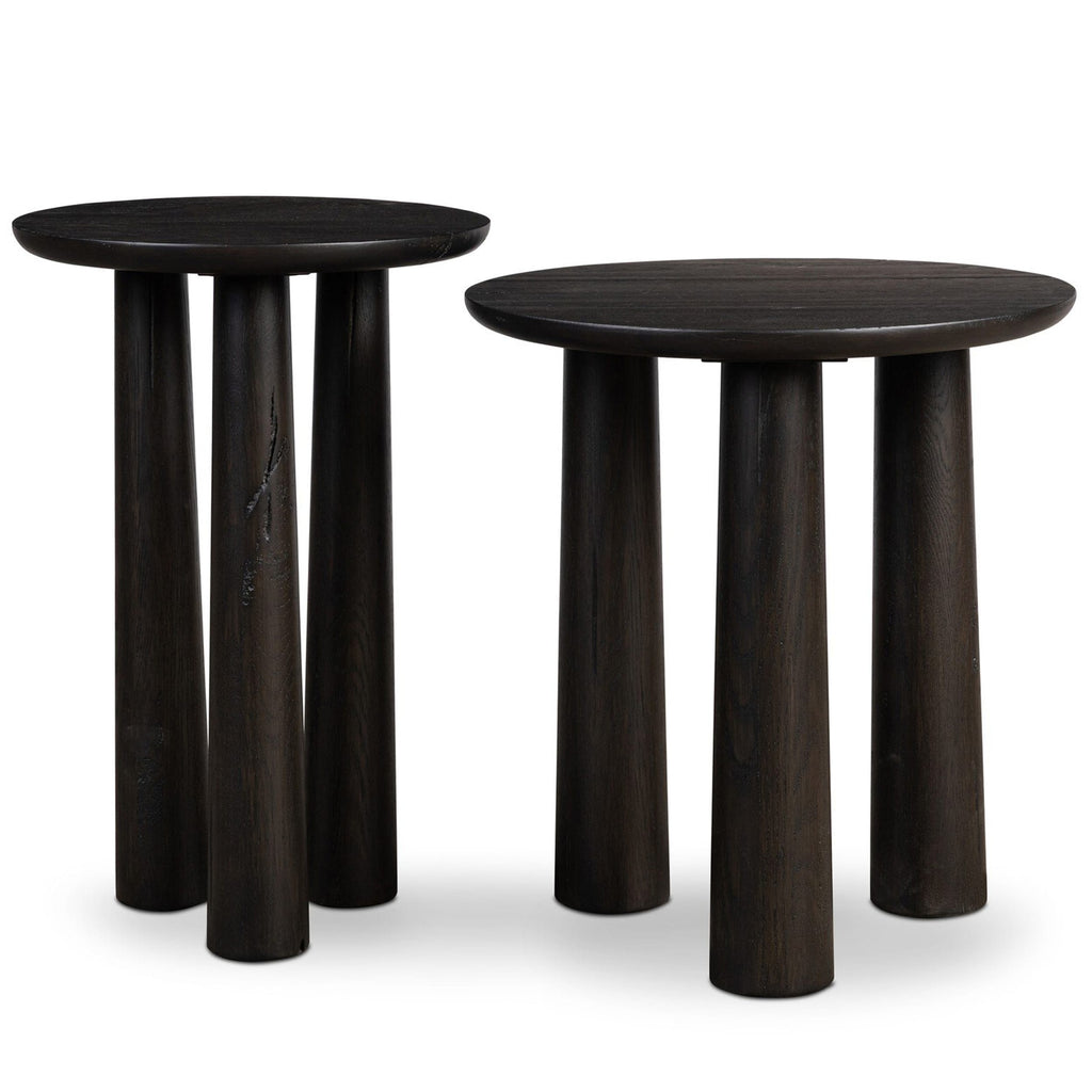 Cooper Nesting End Tables in Smoked Black, Set of 2 by Four Hands ...