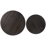 Cooper Nesting End Tables, Smoked Black, Set of 2 by Four Hands-Furniture - Accent Tables-High Fashion Home