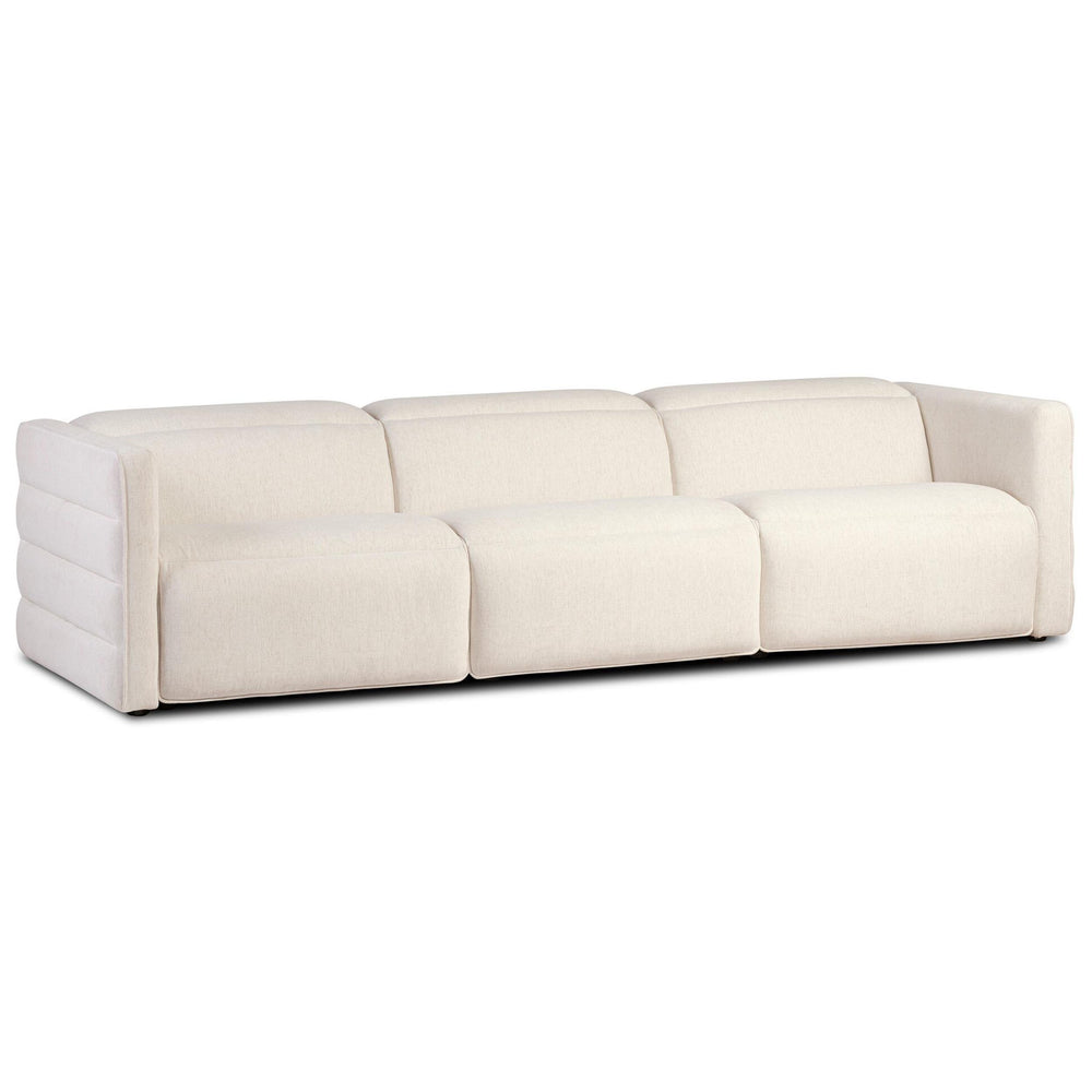 Kenlee Power Recliner 3 Piece Sectional, Nomad Snow by Four Hands