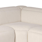 Kenlee Power Recliner 5 Piece Sectional, Nomad Snow by Four Hands