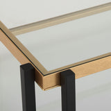 Kentmore Coffee Table, Black/Gold-Furniture - Accent Tables-High Fashion Home