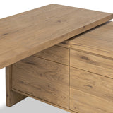 Noah Rotating Desk, Aged Smoked Oak by Four Hands