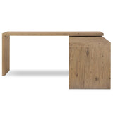 Noah Rotating Desk, Aged Smoked Oak by Four Hands