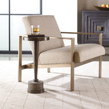 Masika Drink Table, Bronze-Furniture - Accent Tables-High Fashion Home