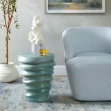 Skye Garden Stool, Light Aqua-Furniture - Accent Tables-High Fashion Home