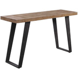 Freddy Console Table, Weathered Oak-Furniture - Accent Tables-High Fashion Home