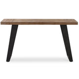 Freddy Console Table, Weathered Oak-Furniture - Accent Tables-High Fashion Home
