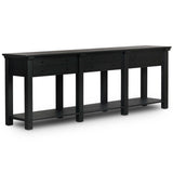 Gardendale Console Table, Stained Black by Four Hands