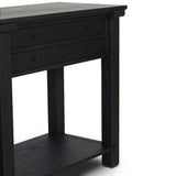 Gardendale Console Table, Stained Black by Four Hands