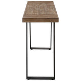Freddy Console Table, Weathered Oak-Furniture - Accent Tables-High Fashion Home