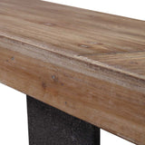 Freddy Console Table, Weathered Oak-Furniture - Accent Tables-High Fashion Home