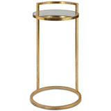 Cailin Accent Table, Gold Leaf
