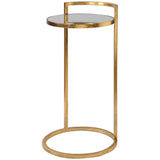 Cailin Accent Table, Gold Leaf
