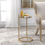 Cailin Accent Table, Gold Leaf