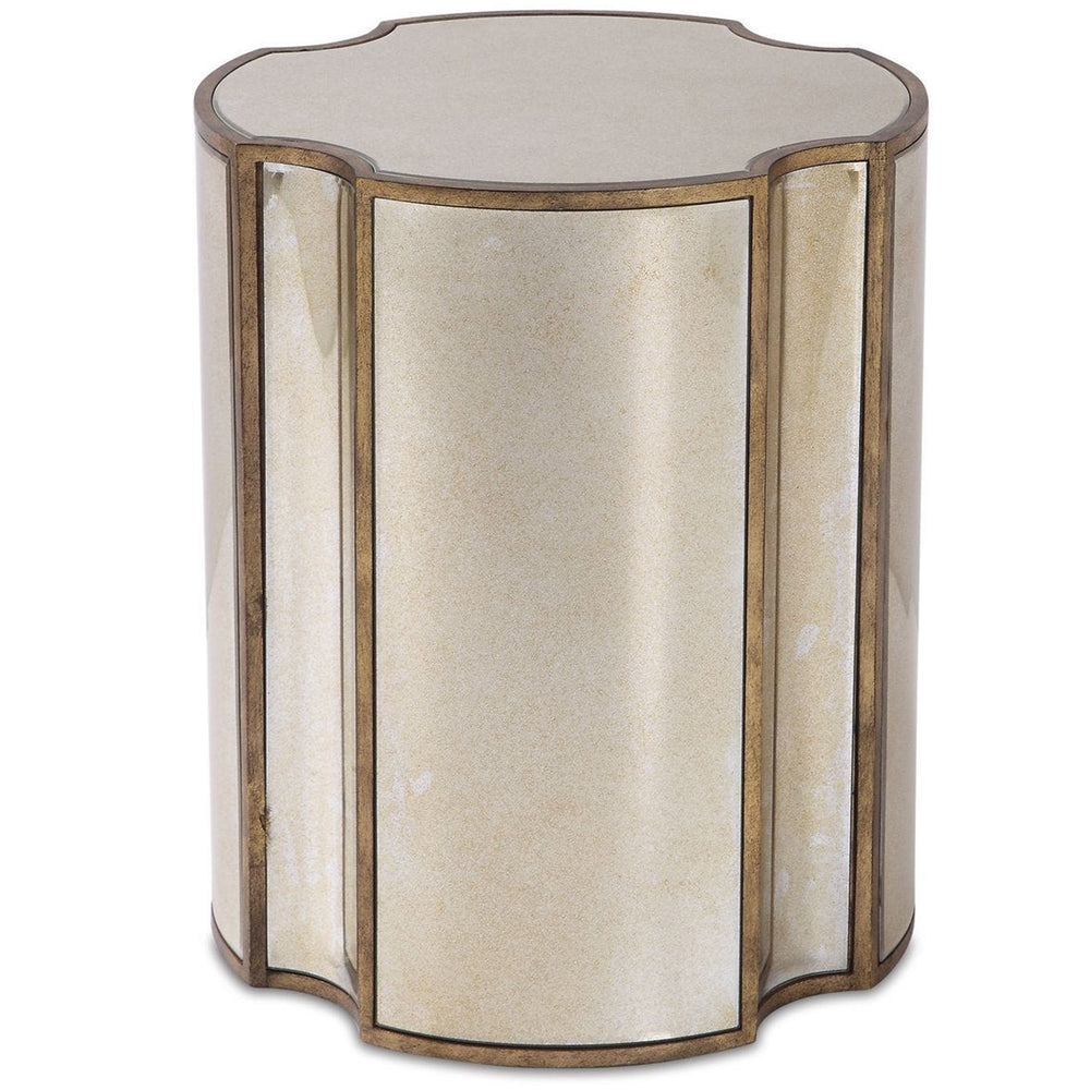 Harlow Accent Table, Antique Brass