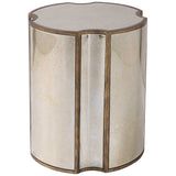 Harlow Accent Table, Antique Brass