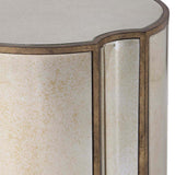 Harlow Accent Table, Antique Brass