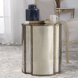 Harlow Accent Table, Antique Brass