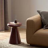 Kika End Table, Smooth Red by Four Hands-Furniture - Accent Tables-High Fashion Home
