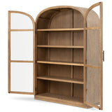 Hepburn Wide Cabinet, Drifted Smoked Oak Veneer by Four Hands — OPN_1 interior