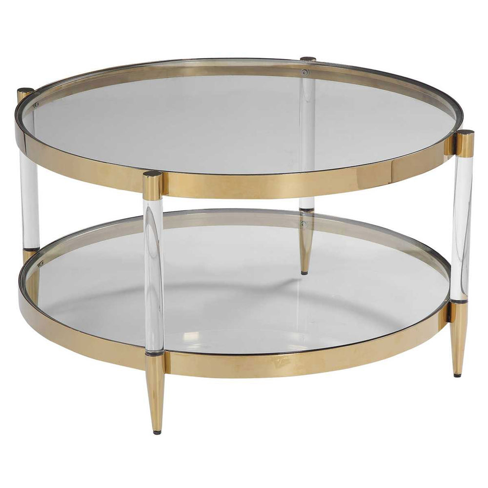 Kellen Coffee Table, Gold