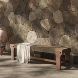 Moxie Outdoor Bench, Dark Textured Woven by Four Hands