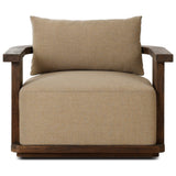 Tahana Outdoor Swivel Chair, Olympia Canvas by Four Hands — FRT_1