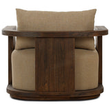 Tahana Outdoor Swivel Chair, Olympia Canvas by Four Hands — BCK_1